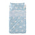 Clouds Laken Set ledikant 2-delig Blauw Basic Kids, Blauw, 100% katoen, de kwaliteit van 150 TC