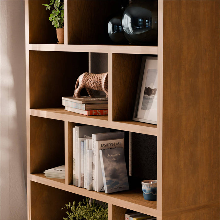 sweeek - Asymmetrische vakkenkast 2x5 met 10 vakken