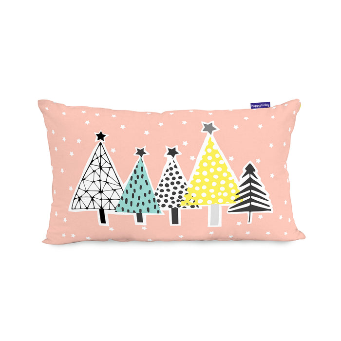 Winter Kussenhoes 50x30 cm Moshi Moshi, Veelkleurig, 100% katoen, de kwaliteit van 150 hilos