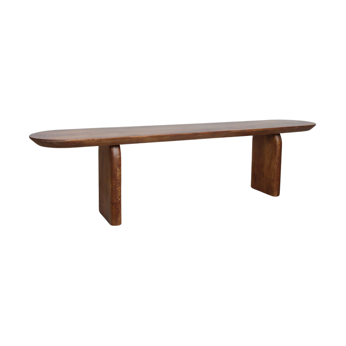 Raw Materials Bullnose eetkamerbank bruin 200 cm