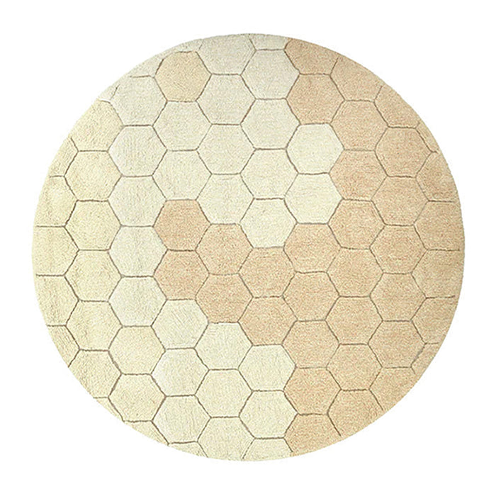 Lorena Canals Planet Bee Honingraat Vloerkleed Ø 140 cm - Goud