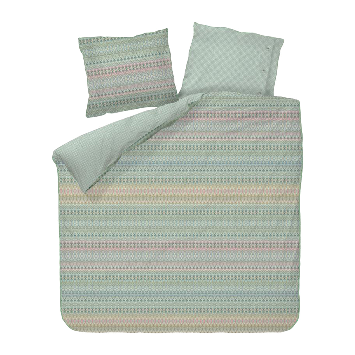 Pip Studio Ashanti Dekbedovertrek 200 x 200/220 cm - Groen
