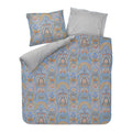 Pip Studio Jabali Flower Dekbedovertrek 200 x 200/220 cm - Blauw