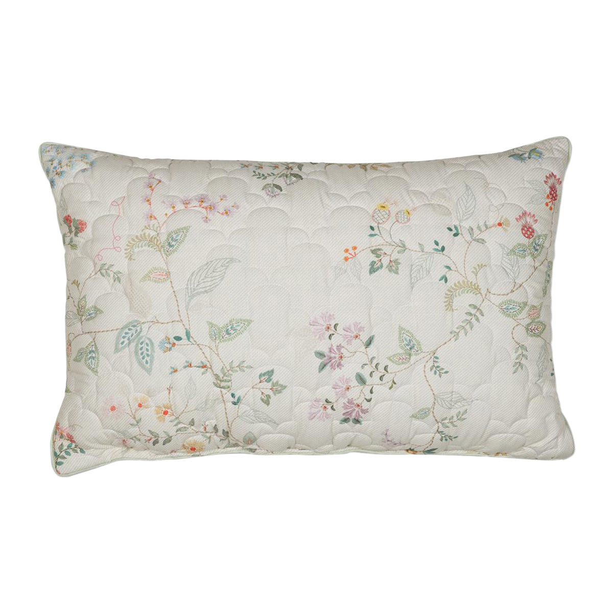 Pip Studio Kili Flower Quilted Sierkussen 45 x 70 cm - Wit