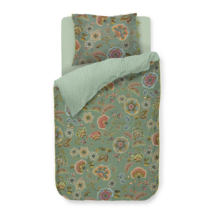Pip Studio Matata Dekbedovertrek 140 x 200/220 cm - Groen
