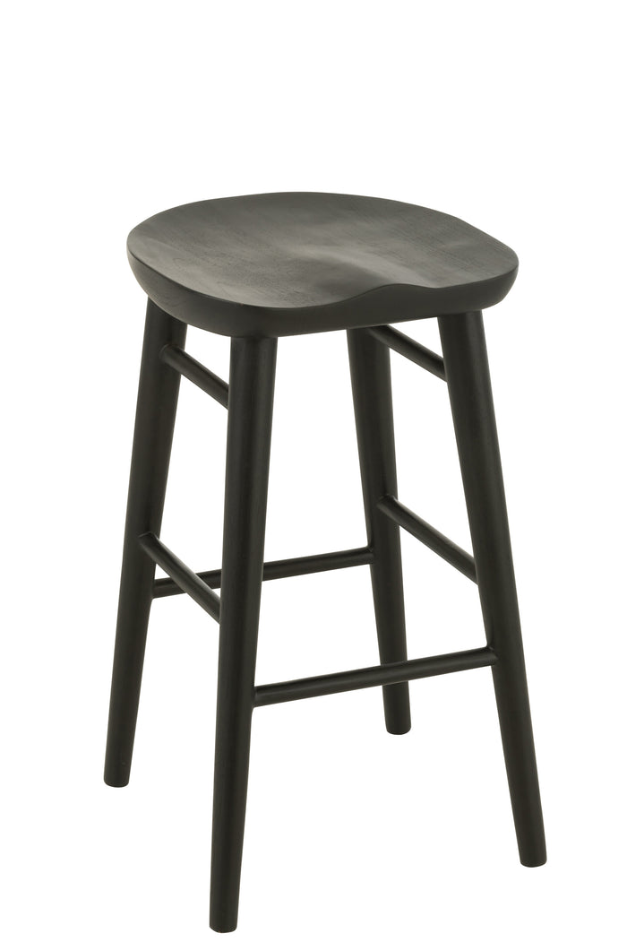 J-Line barkruk Mika - hout - zwart