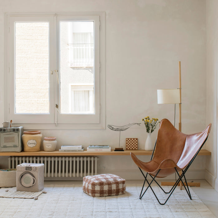 Lorena Canals Vichy Poef - Toffee