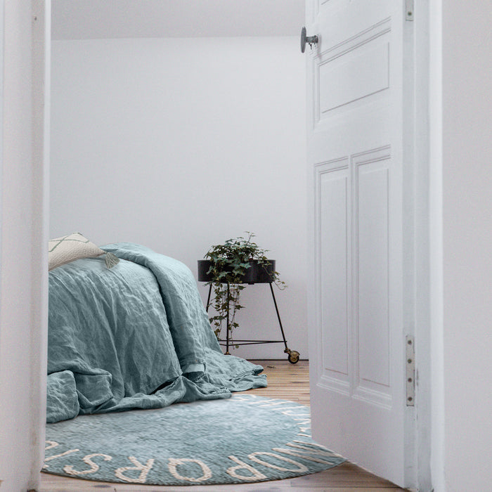 Lorena Canals ABC Vloerkleed Ø 150 cm - Vintage Blauw