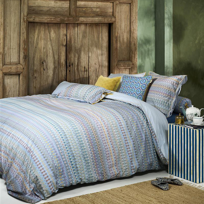 Pip Studio Ashanti Dekbedovertrek 240 x 200/220 cm - Blauw