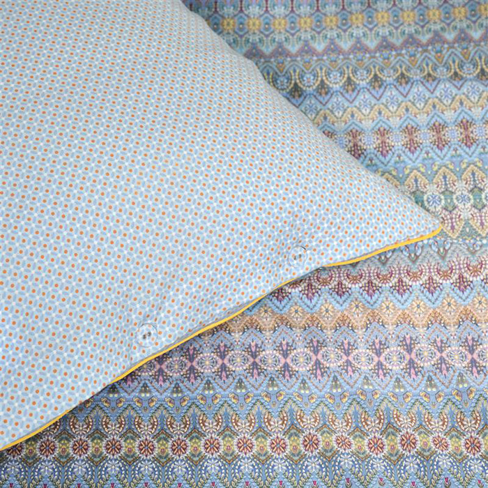 Pip Studio Ashanti Dekbedovertrek 240 x 200/220 cm - Blauw