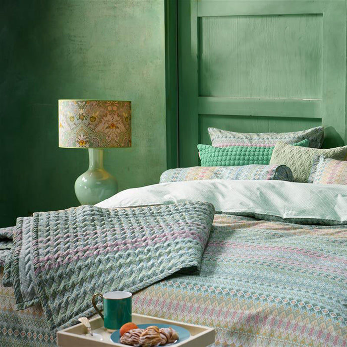 Pip Studio Ashanti Dekbedovertrek 140 x 200/220 cm - Groen