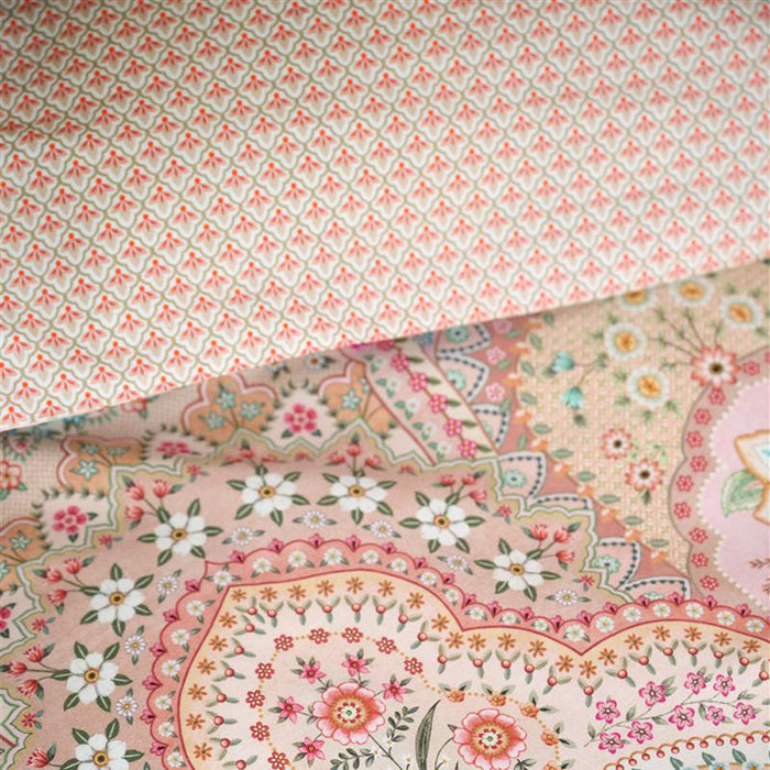 Pip Studio Jabali Flower Dekbedovertrek 200 x 200/220 cm - Coral