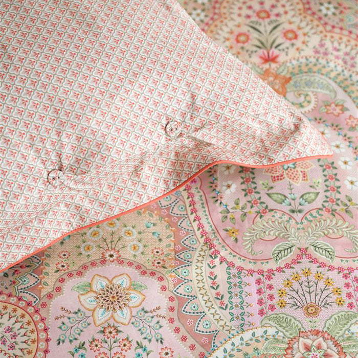 Pip Studio Jabali Flower Dekbedovertrek 200 x 200/220 cm - Coral