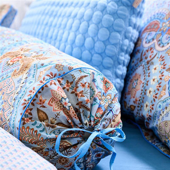 Pip Studio Jabali Flower Rolkussen 22 x 70 cm - Blauw