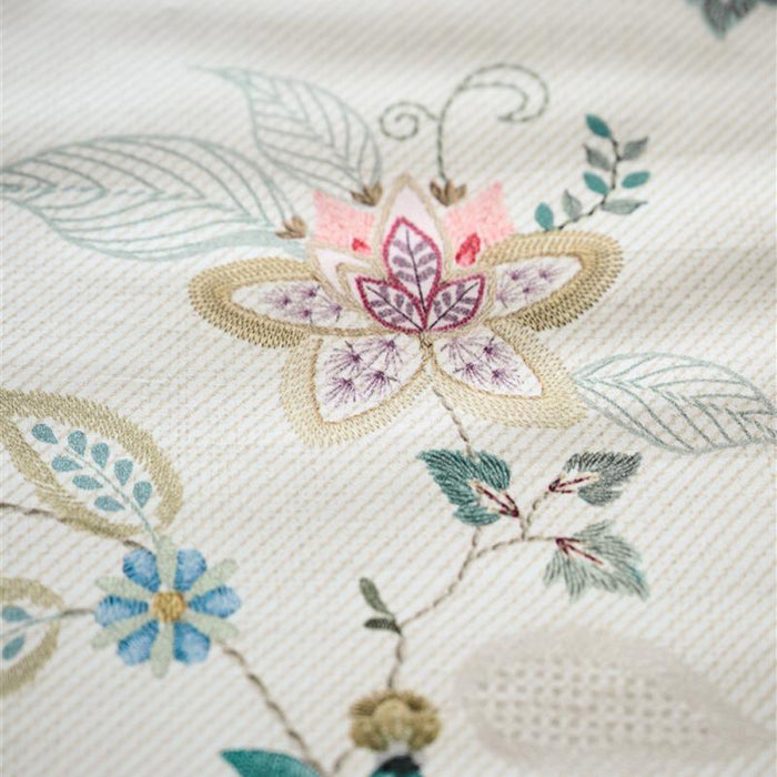 Pip Studio Kili Flower Dekbedovertrek 140 x 200/220 cm - Wit