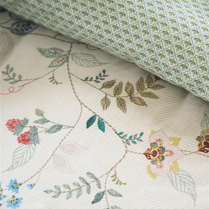 Pip Studio Kili Flower Dekbedovertrek 240 x 200/220 cm - Wit