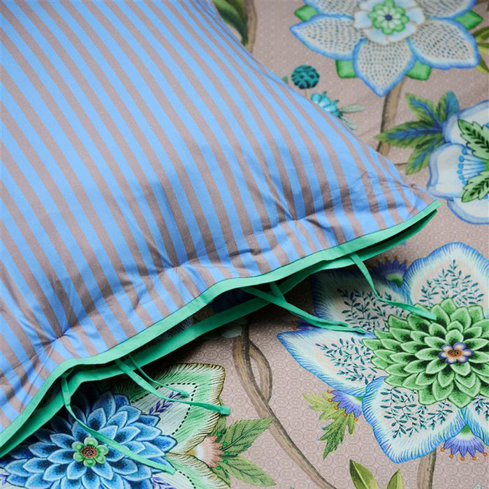 Pip Studio Viva La Vida Dekbedovertrek 140 x 200/220 cm - Blauw
