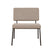Bronx71 Scandinavische fauteuil en hocker Espen taupe gerecyclede stof