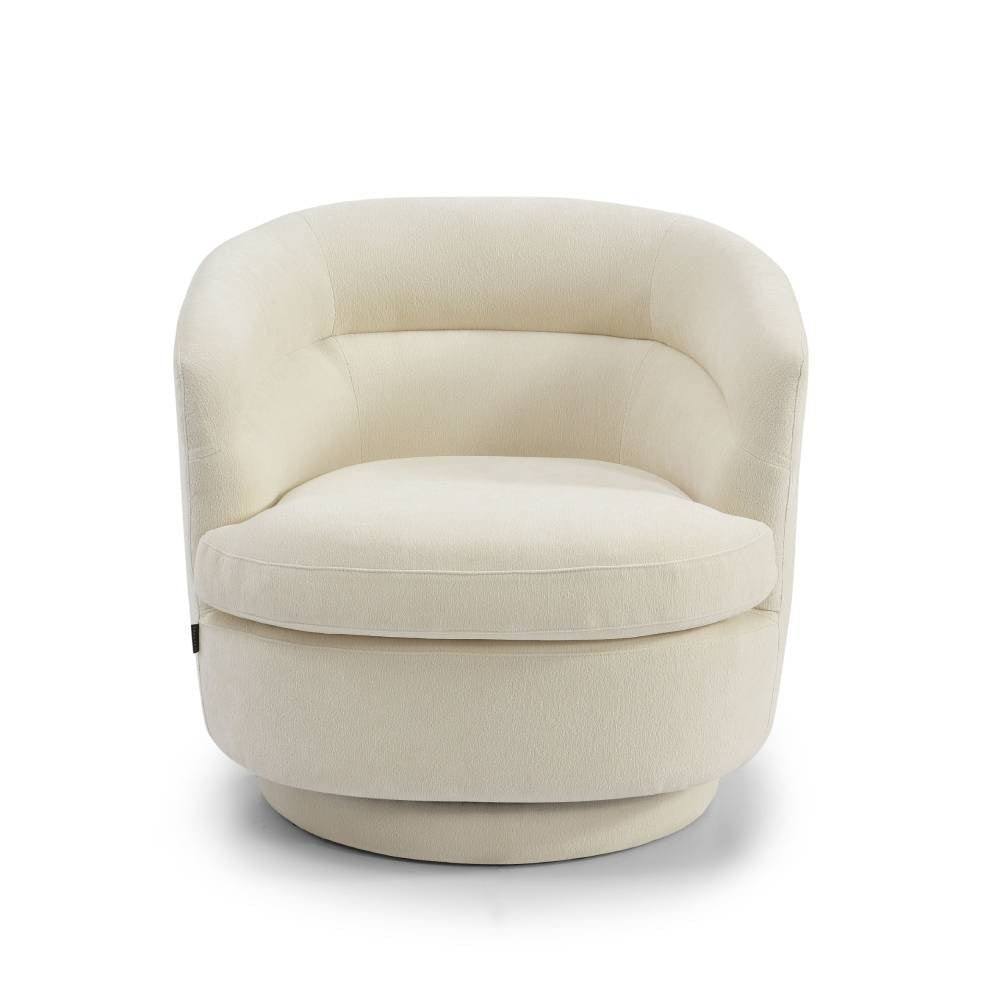 Bronx71 Scandinavische fauteuil Valerie draaibaar chenille off white