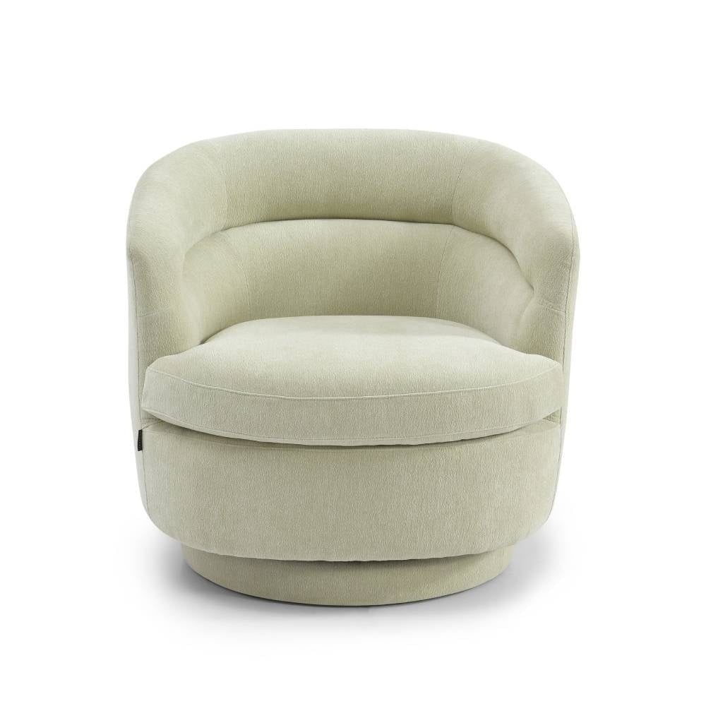 Bronx71 Scandinavische fauteuil Valerie draaibaar chenille mintgroen