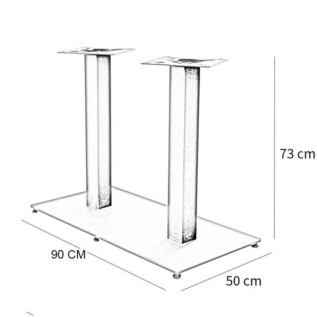 Bronx71 Tafelonderstel Sami bistro dubbel metaal zwart