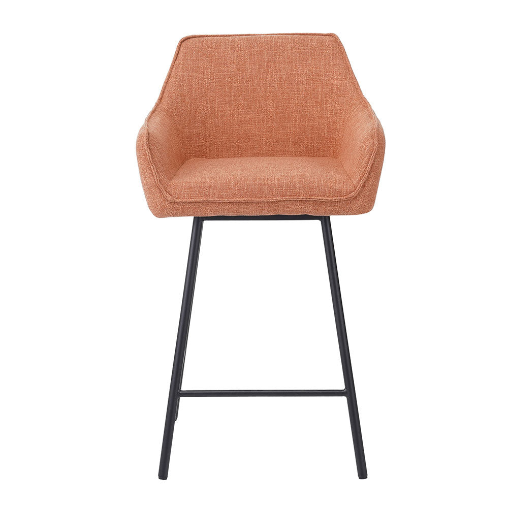 Bronx71 Barkruk Ciara linnen koper 65-78 cm