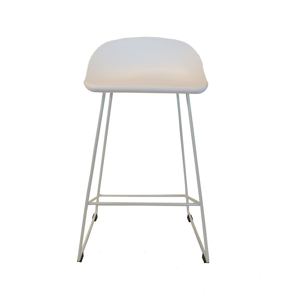 Livin24 Scandinavische Barkruk Ellen wit 66cm