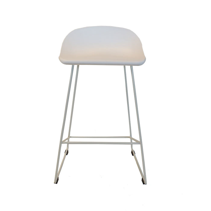 Livin24 Scandinavische Barkruk Ellen wit 66cm