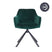 Bronx71 Velvet eetkamerstoel Furtado draaibaar groen - Eetkamerstoelen