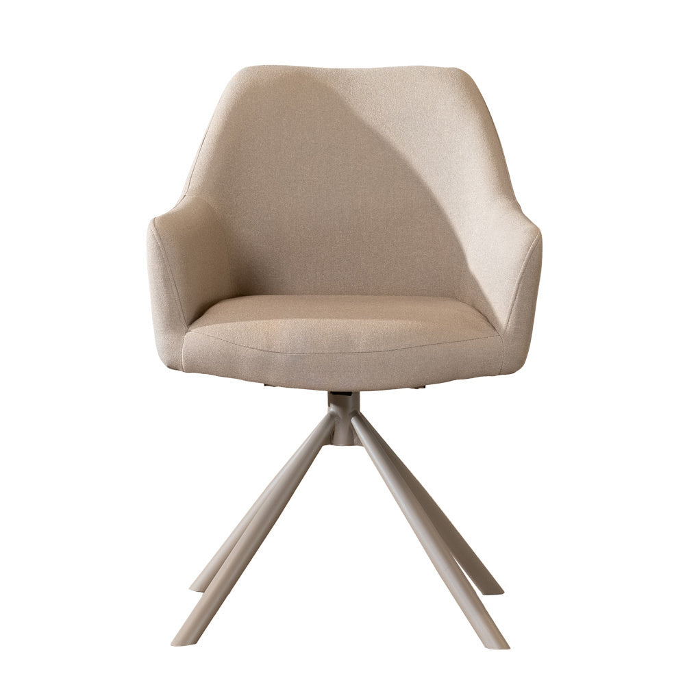 Bronx71 Scandinavische eetkamerstoel Ida draaibaar gerecyclede stof