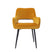 Bronx71 Velvet eetkamerstoel Mika okergeel