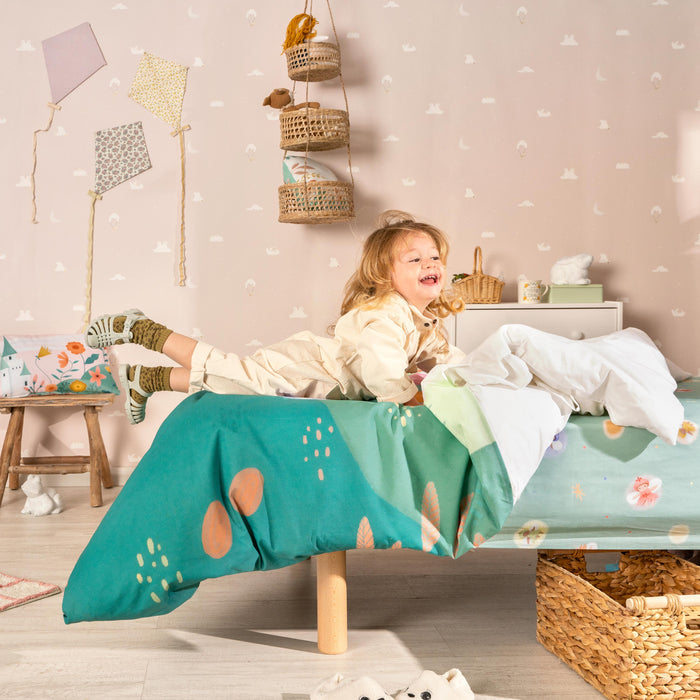 Dreaming Dekbedovertrek 2-delig Mr Fox, Veelkleurig, 100% katoen, de kwaliteit van 150 hilos