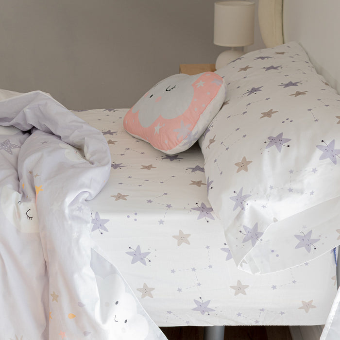 Moons Dekbedovertrek 2-delig 180x220 cm (Bed 105) Moshi Moshi, Veelkleurig, 100% katoen, de kwaliteit van 150 TC