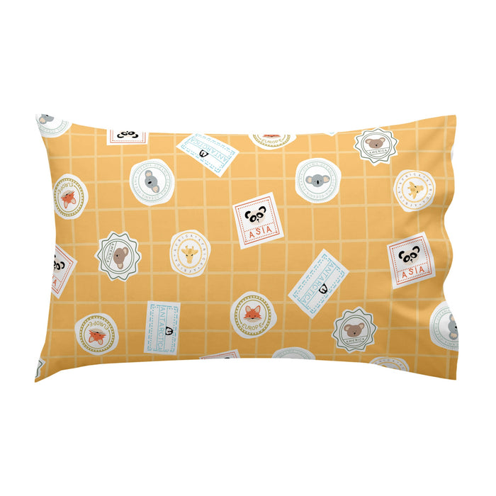 World trip Dekbedovertrek 2-delig Wieg Mr Fox, Veelkleurig, 100% katoen, de kwaliteit van 150 TC