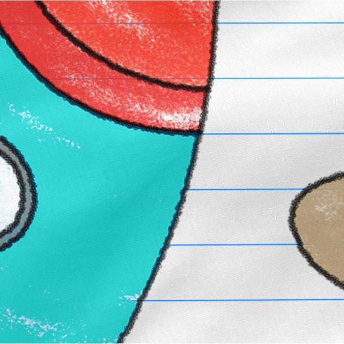 Space rocket Noordse tas Mr Fox, Veelkleurig, 100% Katoen (buitenkant) 100% Polyester (vulling), de kwaliteit van 150 TC