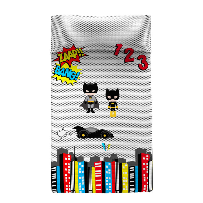 Bat Sprei Mr Fox, Veelkleurig, 100% Katoen (buitenkant) 100% Polyester (vulling), de kwaliteit van 150 TC