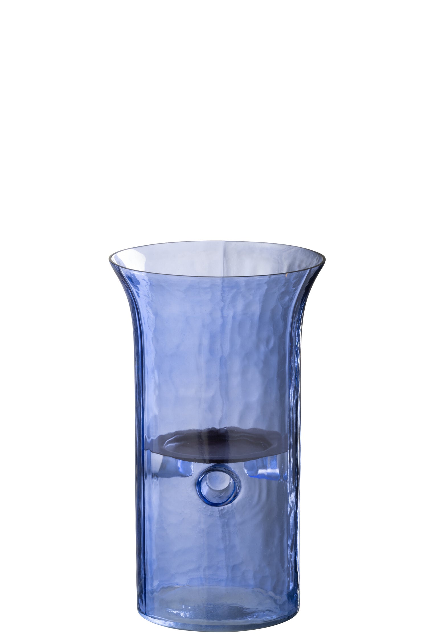 J-Line windlicht Tarifa Smal - glas - donkerblauw - small
