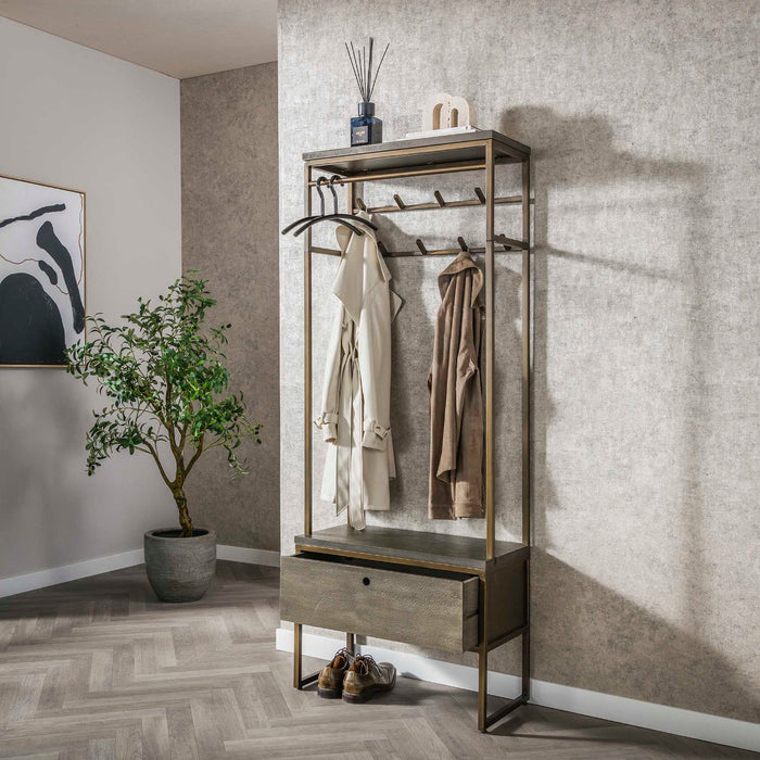 Fraaai Nowi garderobemeubel roede - brons antiek