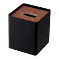 Yamazaki Tissuebox Vierkant - Rin - Zwart