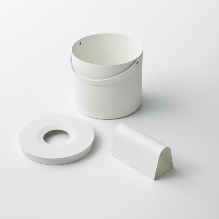 Yamazaki Tissuebox Rond met Handvat - Tower - Wit