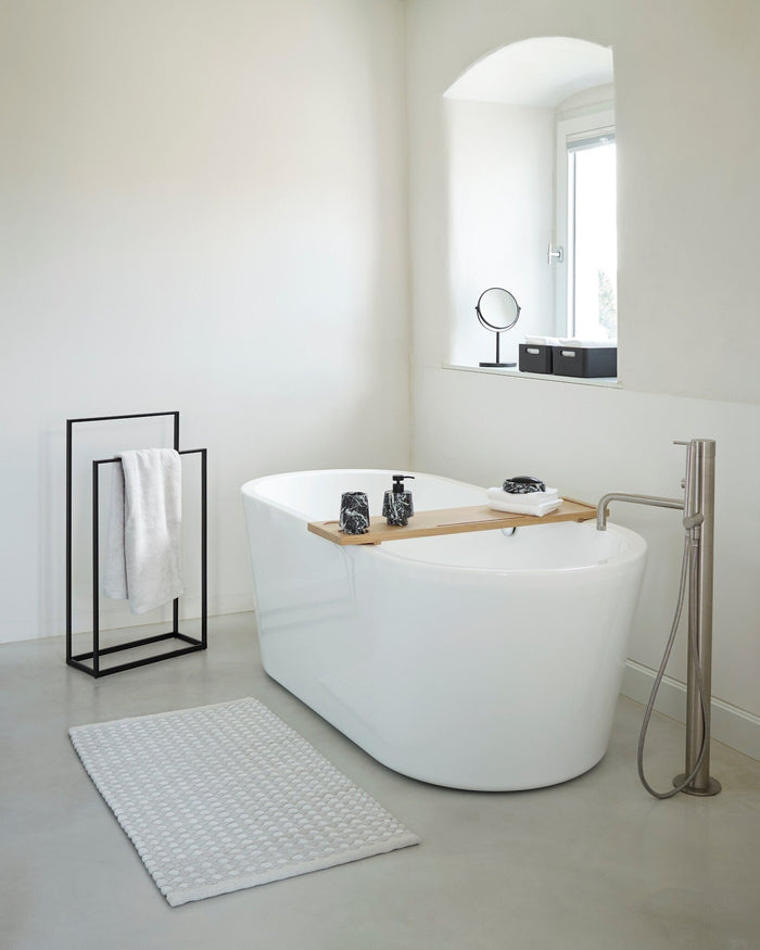 Maks Badmat Silver Grey | 60 x 60 cm | Grijs | Katoen