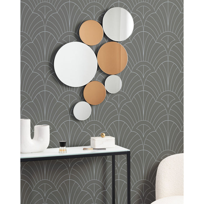 Beliani - LAXOU - Wandspiegel - Zilver|Koper - Glas|MDF