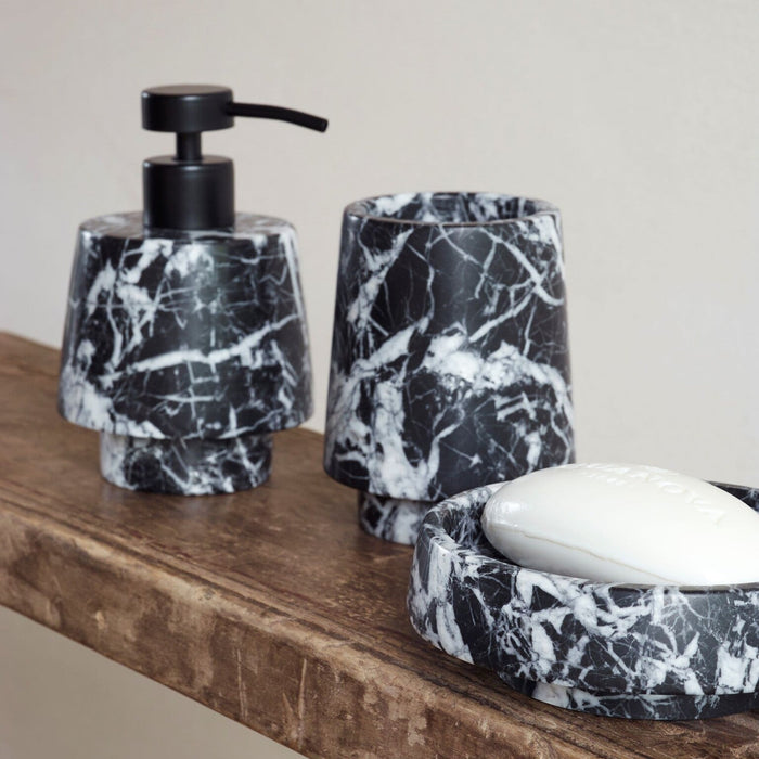 Orion Zeepbakje Black | Zwart | Natuursteen