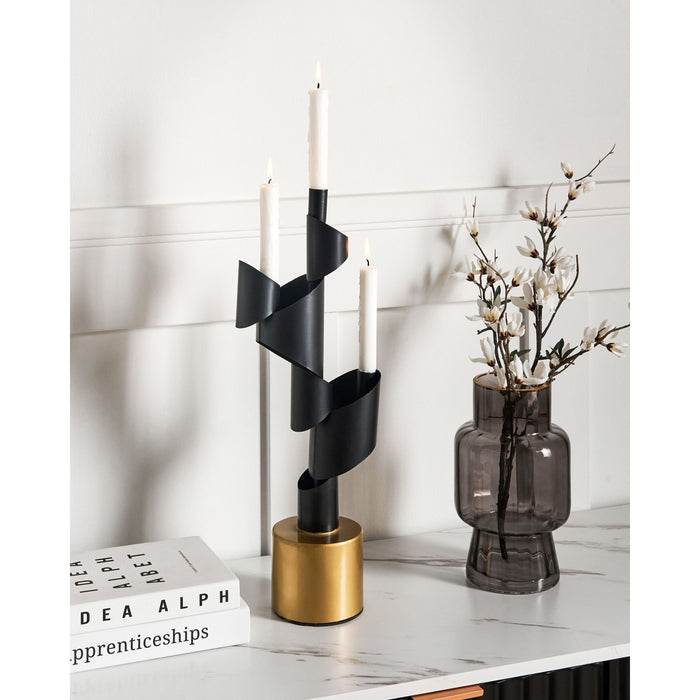 Beliani - AMILLY - Kaarshouder - Zwart - IJzer