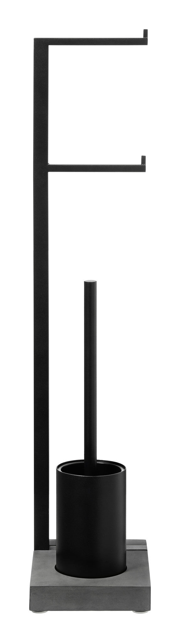 Menoto Toiletbutler 2rollen | Zwart | Staal