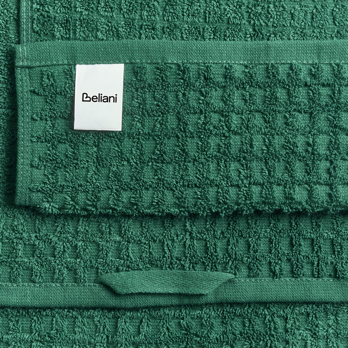 Beliani - ATAI - 11-delige handdoekset - Groen - Katoen