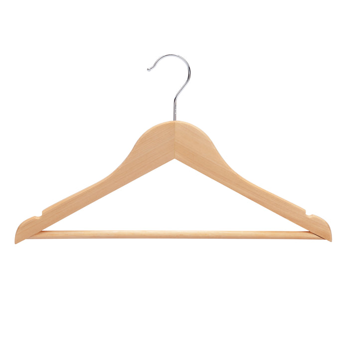 ACAZA Kledinghangers - Kleerhangers - 20 Stuks - Baby|Kinder|Kinderen - 100% FSC-Gekeurd Duurzaam Hout - Lichte Eik Kleur