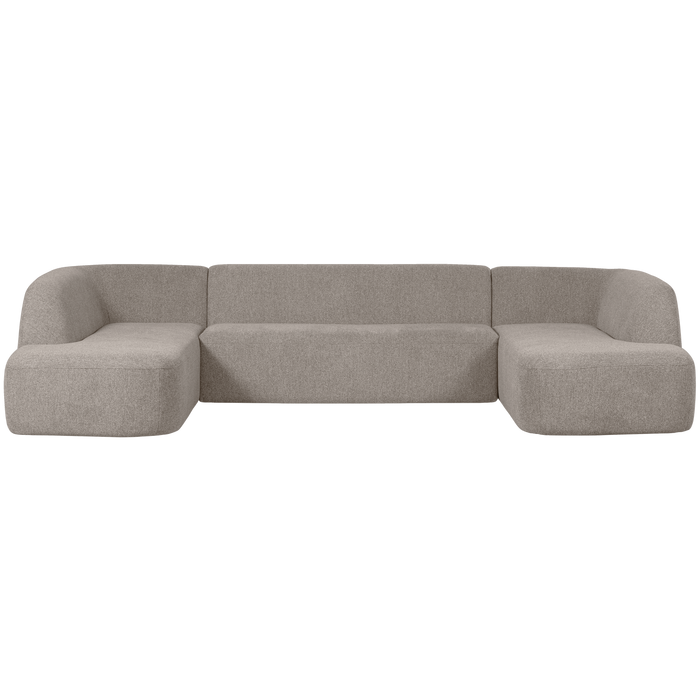 WOOOD Sloping U-Bank - Chenille - Off White Melange