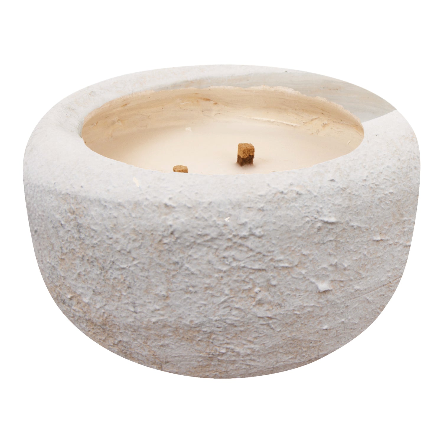 PTMD Gabor Cream Cement Outdoor Candle L