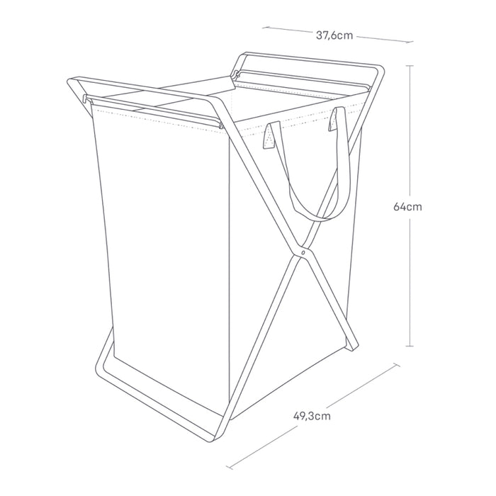 Yamazaki Wasmand met Uitneembare Waszak - Tower - Wit